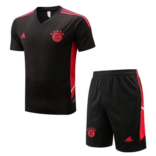 Trainingsshirt Bayern München Komplett-Set 2022-23 Schwarz